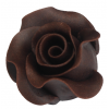 Kwiat cukrowy dekoracja urodziny róża brązowy 1x